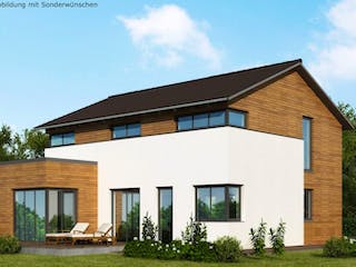 Massivhaus Einfamilienhaus EH125 Variante M von Baudirekt,  Außenansicht 1