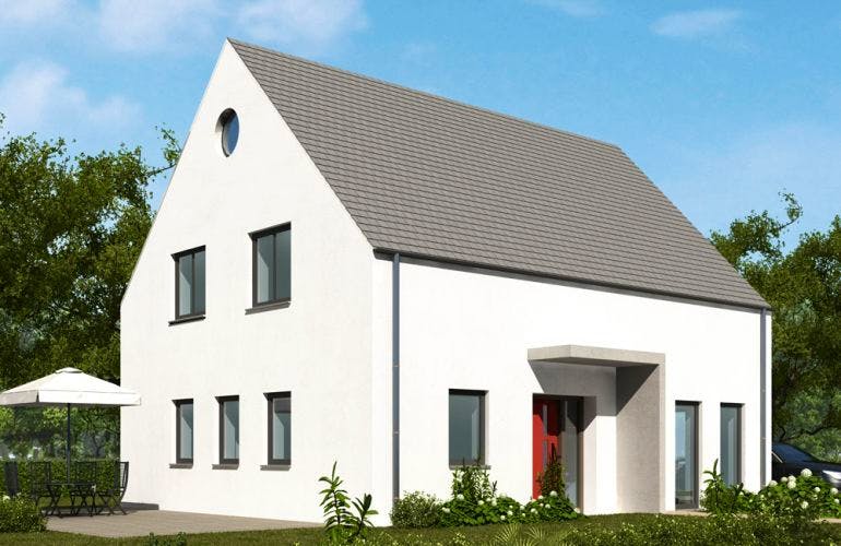 Massivhaus Einfamilienhaus EH140 Variante T von Baudirekt,  Außenansicht 1