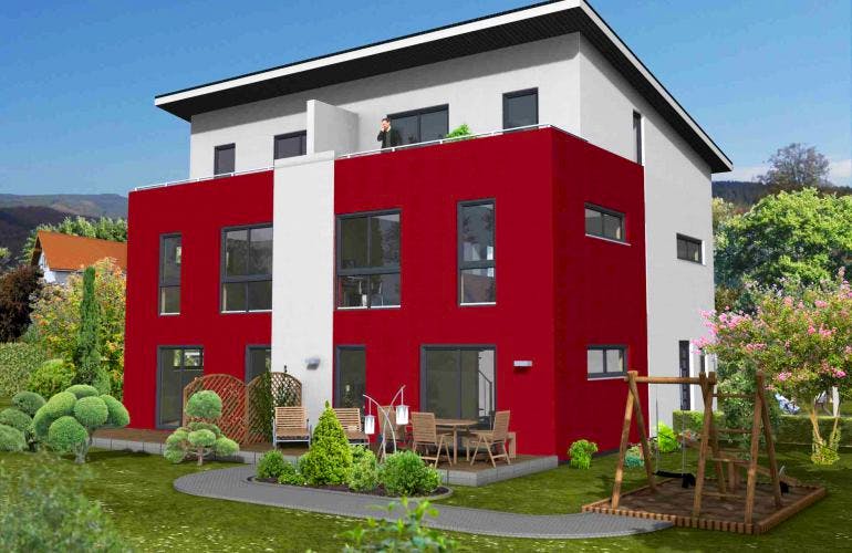 Massivhaus Frankfurt 147 von PRO-IM Neo,  Außenansicht 1