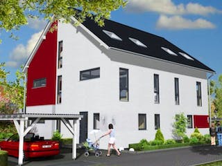 Massivhaus Frankfurt 153 von PRO-IM Neo,  Außenansicht 2