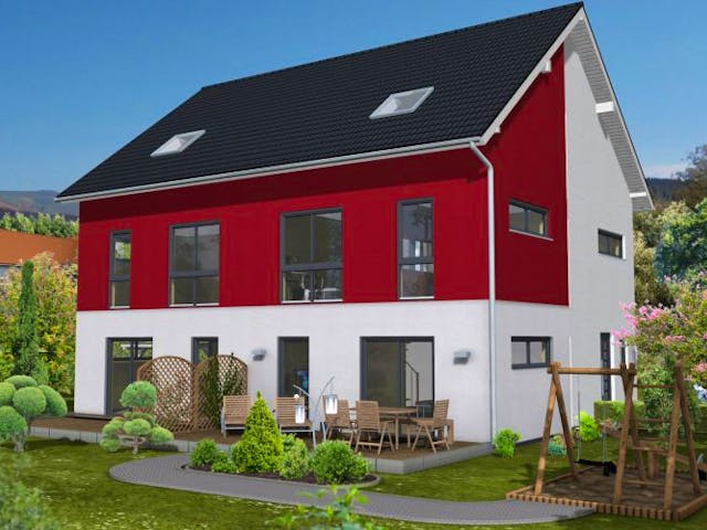Massivhaus Frankfurt 153 von PRO-IM Neo,  Außenansicht 2