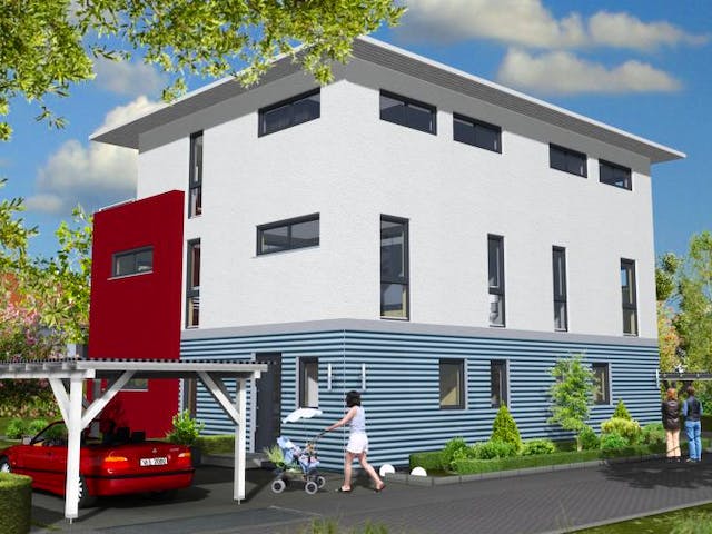 Massivhaus Frankfurt 156 von PRO-IM Neo,  Außenansicht 1
