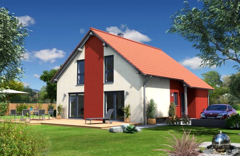 Massivhaus Haus Classic von ÄSTHETIK-HAUS Schlüsselfertig ab 224280€,  Außenansicht 2