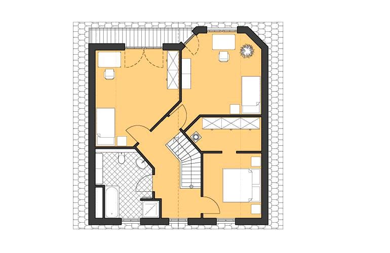 Massivhaus Haus Schwerin von ROTH-MASSIVHAUS,  Grundriss 1