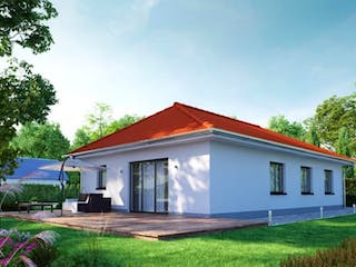 Massivhaus IL-3-104 von Elbe-Haus®, Bungalow Außenansicht 3