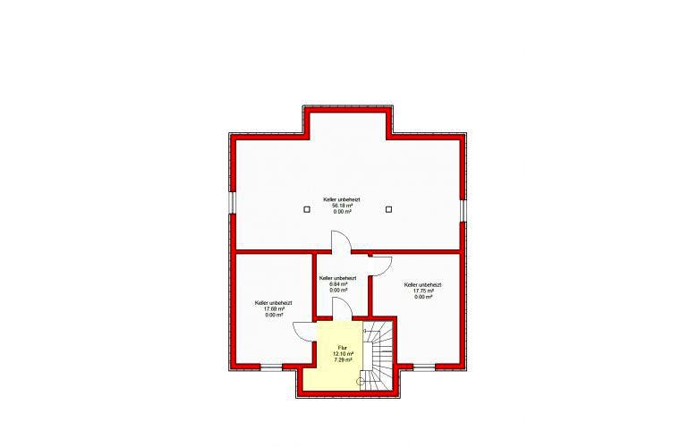 Massivhaus Königstein 206 von PRO-IM Neo, Stadtvilla Grundriss 2