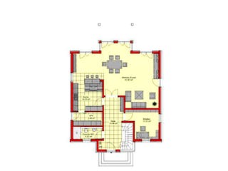 Massivhaus Königstein 206 von PRO-IM Neo, Stadtvilla Grundriss 1