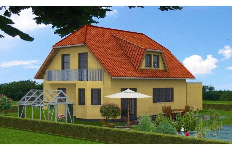 Massivhaus Landhaus von Ambiente Massivhaus,  Außenansicht 1