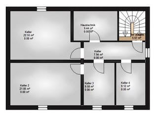 Massivhaus Massivhaus Bad Vilbel von Immobilien Atelier Klaus Reuter, Grundriss 2