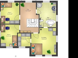 Massivhaus Massivhaus Glattbach von Immobilien Atelier Klaus Reuter, Stadtvilla Grundriss 1