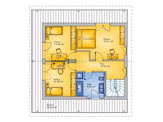 Massivhaus Satteldach Haus Höchstenbach 90-027 von Econ Das Haus, Stadtvilla Grundriss 1
