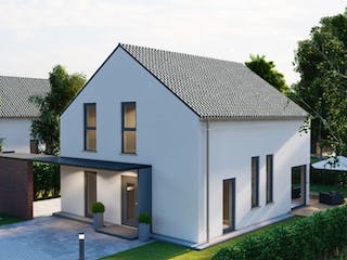 Massivhaus Satteldach Haus Mayen 80-062 von Econ Das Haus, Außenansicht 1