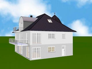 Massivhaus Stadtvilla 200 Ratzeburg von domoplan massivhaus, Außenansicht 2