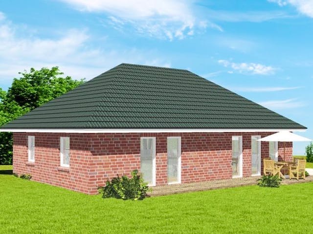 Massivhaus UPTOWN von Kagebau, Bungalow Außenansicht 1