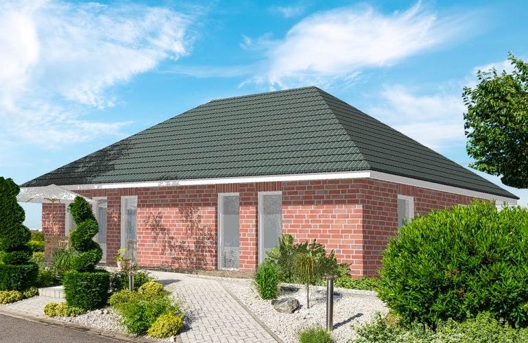 Massivhaus UPTOWN von Kagebau, Bungalow Außenansicht 2