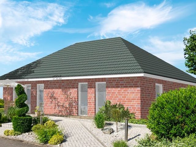 Massivhaus UPTOWN von Kagebau, Bungalow Außenansicht 2