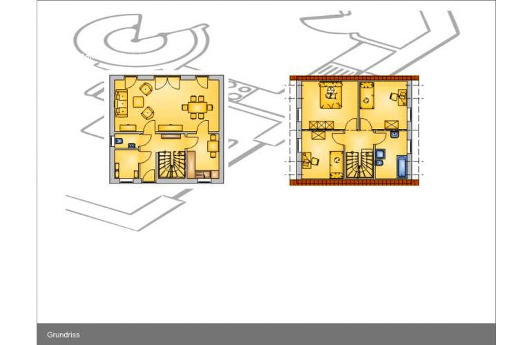 Massivhaus Vario 1.2 ID-Massivhaus von CASA Haus Ausbauhaus ab 99850€,  Grundriss 1