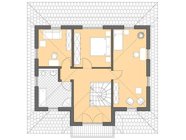 Massivhaus Villa Ravenna von ROTH MASSIVHAUS, Stadtvilla Grundriss 1