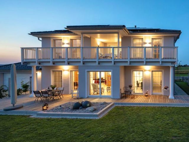 Fertighaus Vitalhaus Albaching von Regnauer Hausbau Schlüsselfertig ab 753950€, Außenansicht 1 Fertighaus Vitalhaus Albaching von Regnauer Hausbau Schlüsselfertig ab 753950€, Außenansicht 1