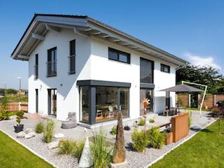 Fertighaus Vitalhaus Bruckmühl von Regnauer Hausbau Schlüsselfertig ab 613505€,  Außenansicht 2