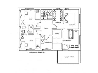 Fertighaus Vitalhaus Schwabach von Regnauer Hausbau Schlüsselfertig ab 671745€, Cubushaus Grundriss 1