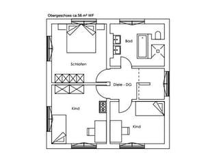 Fertighaus Vitalhaus Traunstein von Regnauer Hausbau Schlüsselfertig ab 523785€, Grundriss 2