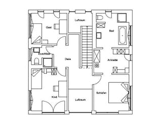 Fertighaus Vitalhaus Zorneding von Regnauer Hausbau Schlüsselfertig ab 563850€, Grundriss 1