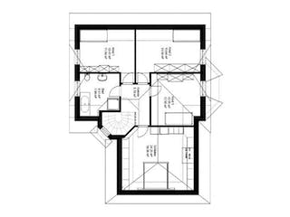 Massivhaus WHITE PEARL 1 mit Anbau von domoplan massivhaus, Grundriss 1