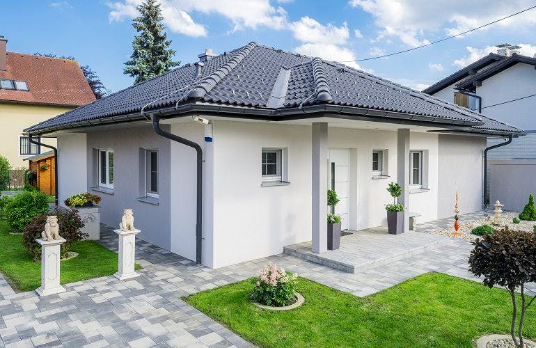 Massivhaus WimbergerHaus Kundenhaus Boden von Wimberger Bau, Bungalow Außenansicht 1