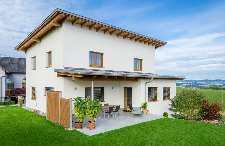 Massivhaus WimbergerHaus Kundenhaus Gierlinger von Wimberger Bau,  Außenansicht 1