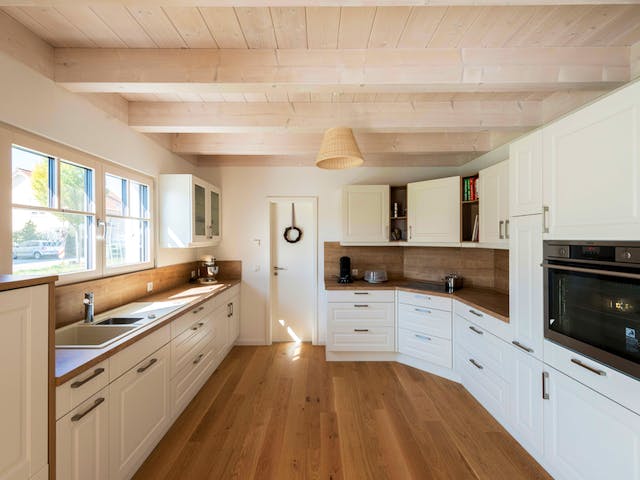 Blockhaus D138 Seifert von Frammelsberger R. Ingenieur-Holzbau, Satteldach-Klassiker Innenansicht 3