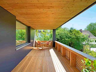 Fertighaus Haus Schindler von Naturholzhaus Bayern, Cubushaus Außenansicht 3