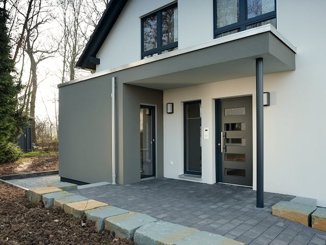 Fertighaus MH Bad Vilbel - NEO 312 von FingerHaus Schlüsselfertig ab 423200€, Satteldach-Klassiker Außenansicht 5