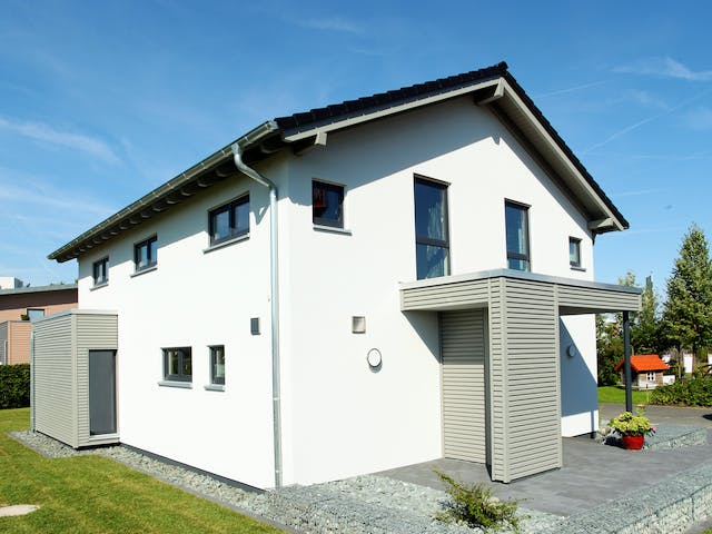 Fertighaus MH Hannover - NEO 300 von FingerHaus Schlüsselfertig ab 423200€, Satteldach-Klassiker Außenansicht 6