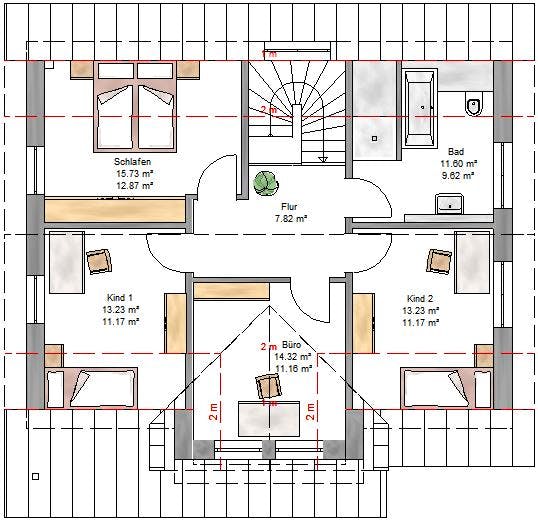 Fertighaus New Edition 159 von Suckfüll Energiesparhaus Schlüsselfertig ab 378100€, Satteldach-Klassiker Grundriss 2