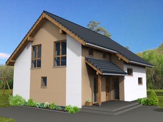 Fertighaus New Edition 179 von Suckfüll Energiesparhaus Schlüsselfertig ab 451350€, Satteldach-Klassiker Außenansicht 1