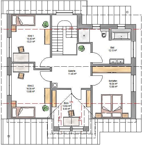 Fertighaus New Edition 179 von Suckfüll Energiesparhaus Schlüsselfertig ab 451350€, Satteldach-Klassiker Grundriss 2