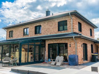 Massivhaus Laboe von Nissen Massivhaus, Stadtvilla Außenansicht 1