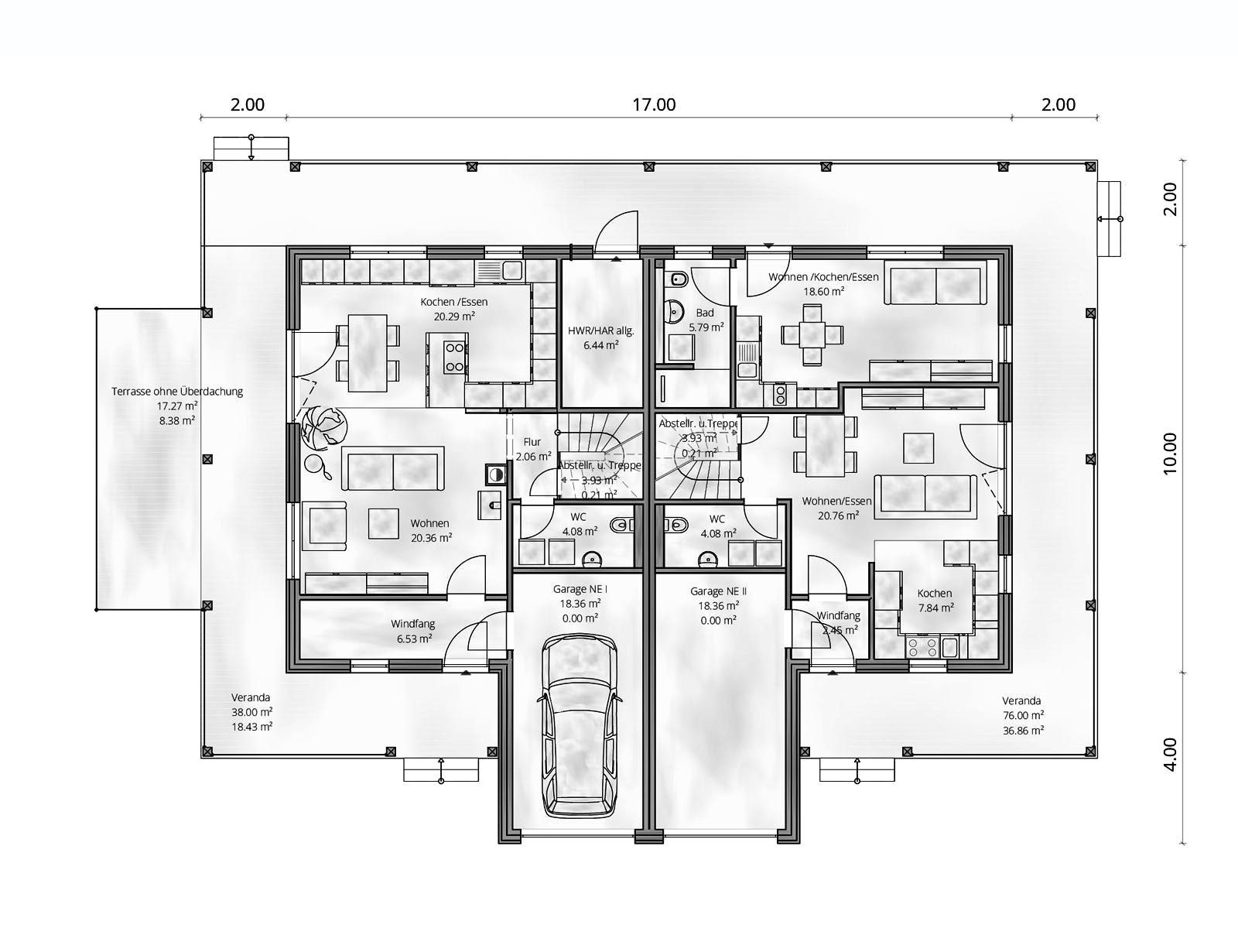 Fertighaus Haus Marusch von Gebrüder Noack Holzbau, Satteldach-Klassiker Grundriss 1