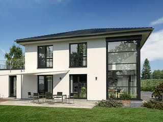Fertighaus Musterhaus Lotte von OKAL Haus Schlüsselfertig ab 417900€, Stadtvilla Außenansicht 1
