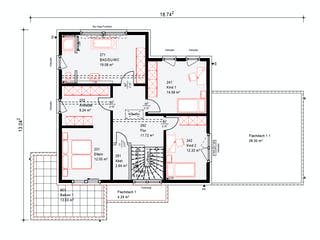 Fertighaus Musterhaus Schkeuditz von OKAL Haus Schlüsselfertig ab 622900€, Stadtvilla Grundriss 2