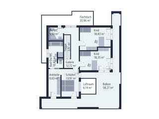 Fertighaus Musterhaus Wuppertal von OKAL Haus Schlüsselfertig ab 795900€, Cubushaus Grundriss 2