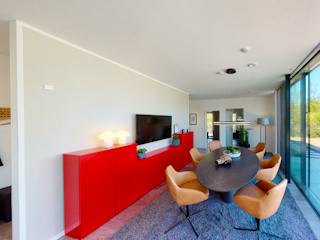 Fertighaus TownHouse 13.2 Satteldach von OKAL Haus Schlüsselfertig ab 605900€, Satteldach-Klassiker Innenansicht 2