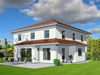 Massivhaus Helsinki von OLFA Haus Schlüsselfertig ab 421500€, Stadtvilla Außenansicht 1