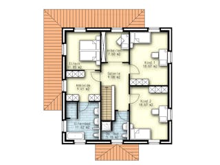 Massivhaus Helsinki von OLFA Haus Schlüsselfertig ab 421500€, Stadtvilla Grundriss 2