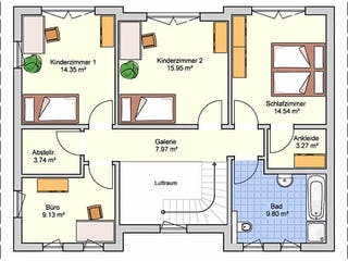 Fertighaus Deklivo von Fingerhut Haus Schlüsselfertig ab 527733€, Pultdachhaus Grundriss 2