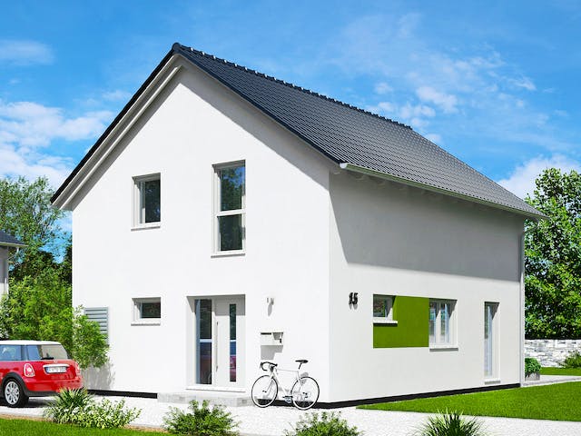 Fertighaus Paris von Fingerhut Haus Schlüsselfertig ab 380915€, Satteldach-Klassiker Außenansicht 2