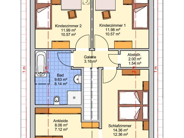 Fertighaus Paris von Fingerhut Haus Schlüsselfertig ab 380915€, Satteldach-Klassiker Grundriss 2