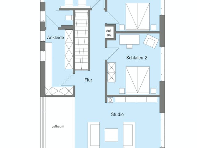 Fertighaus Pawliczec - Kundenhaus von Bau-Fritz Schlüsselfertig ab 1225000€, Cubushaus Grundriss 2