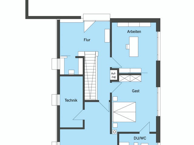 Fertighaus Pawliczec - Kundenhaus von Bau-Fritz Schlüsselfertig ab 1225000€, Cubushaus Grundriss 3